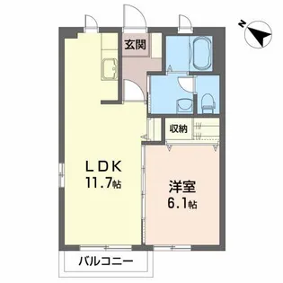 ガーデンコート五番館【2階】の間取り