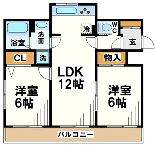 サン・パレッタ・ベル【2階】の間取り