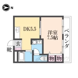 グローバル高田【3階】の間取り