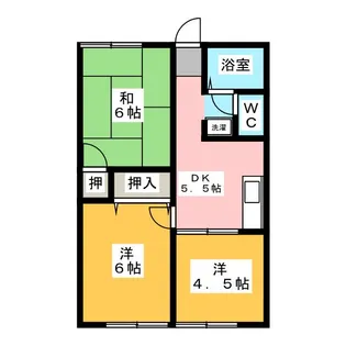 HITハイツ1【2階】の間取り