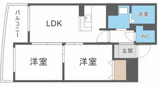 ラークヒルズマンション【4階】の間取り