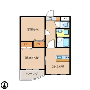 パピーガーデン【1階】の間取り