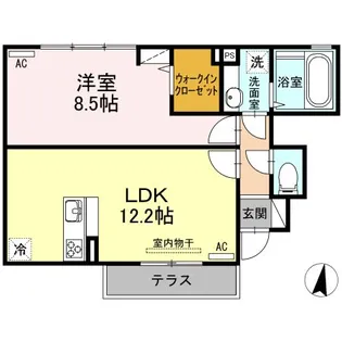 モリエールIII【1階】の間取り