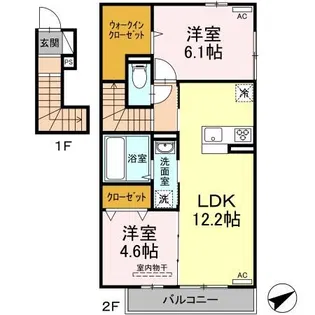 プリマヴェーラD【2階】の間取り
