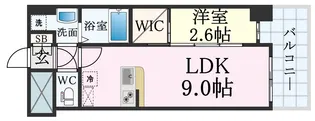 セレニテ兵庫エクラ【6階】の間取り