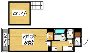リファレンス嵐山口【8階】の間取り