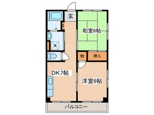 飯田マンション【2階】の間取り