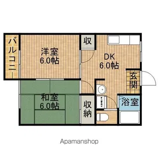 コーポラスY【2階】の間取り