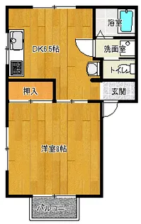 群馬県太田市新田木崎町【アパート】の間取り
