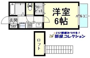 エクシヴ大里I【2階】の間取り