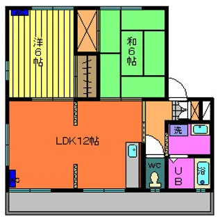 島根県松江市浜乃木6【マンション】の間取り