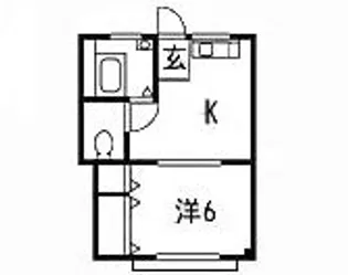 第1ガーネットハウス【2階】の間取り