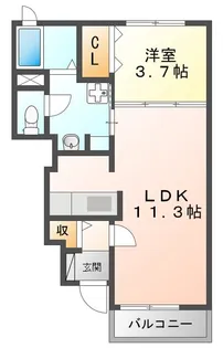 カサ・ボニータ【1階】の間取り