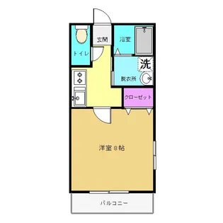 栃木県宇都宮市雀の宮6【アパート】の間取り
