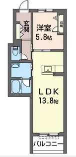 ハリアーナ鎌倉 オートロック積水ハウスシャーメゾン!【2階】の間取り