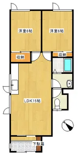 エイトコーポIII(3)【1階】の間取り