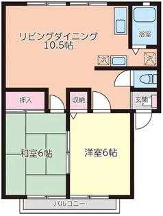 アムールシャトー【2階】の間取り