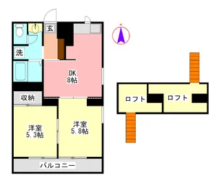 メゾンMASAKI【4階】の間取り