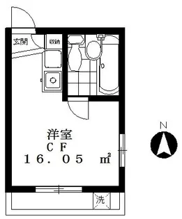 スカイハイツ奥沢【4階】の間取り
