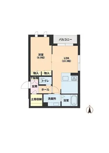 シャーメゾンあすと長町【3階】の間取り