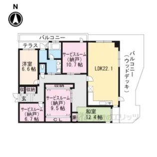 ハートフルマンション【2階】の間取り