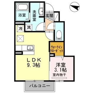 サンハイム チサ【1階】の間取り