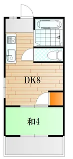 井上ハイツNo.2【1階】の間取り