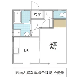 大曽根ハイツ【1階】の間取り