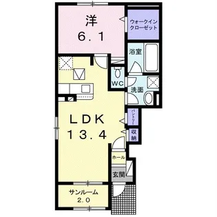 レリアンIII【1階】の間取り