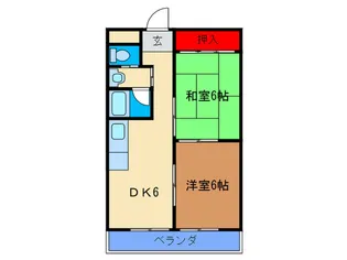 メゾンド森【2階】の間取り