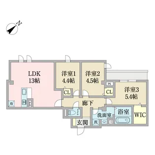 TSUBAKI【2階】の間取り