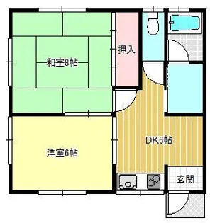 ●コーポ二日市I【2階】の間取り