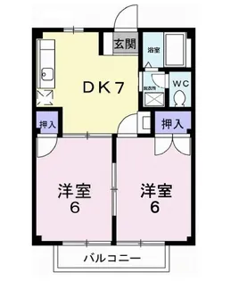 エムシティ【1階】の間取り