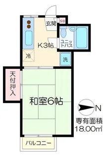 大野荘【2階】の間取り