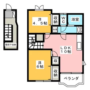 ファミールヤマモト C【2階】の間取り