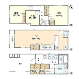 埼玉県さいたま市南区辻2【一戸建】の間取り