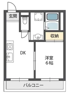 KSレジデンス上新庄【4階】の間取り
