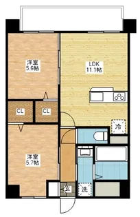 長崎県長崎市西山2【マンション】の間取り