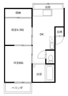 タカミハイツI【2階】の間取り