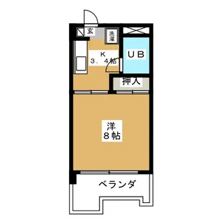 マンションサン菊井【3階】の間取り