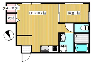 クレア【1階】の間取り