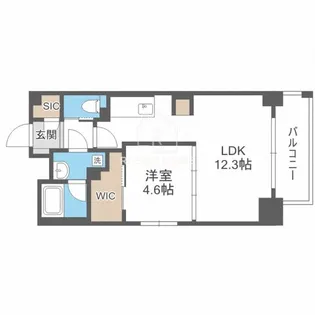 大阪府大阪市北区本庄西2【マンション】の間取り
