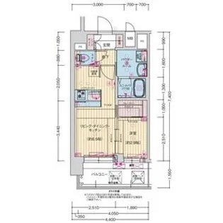 大阪府大阪市東成区東小橋3【マンション】の間取り