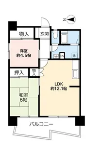 UR武庫川【15階】の間取り