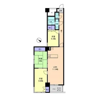 信開トピア定塚【2階】の間取り