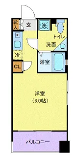 クレジデンス神谷町【3階】の間取り