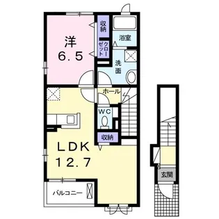 大阪府柏原市法善寺4【アパート】の間取り