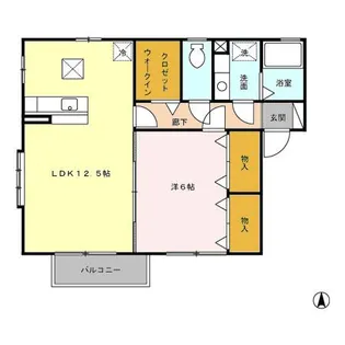 レセンテ煌 C【1階】の間取り