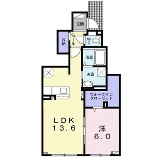 オーク サイド パレスI【1階】の間取り