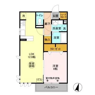 クレア I【3階】の間取り